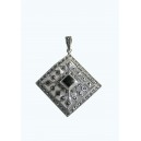 Pandantiv romb cu onix, marcasite